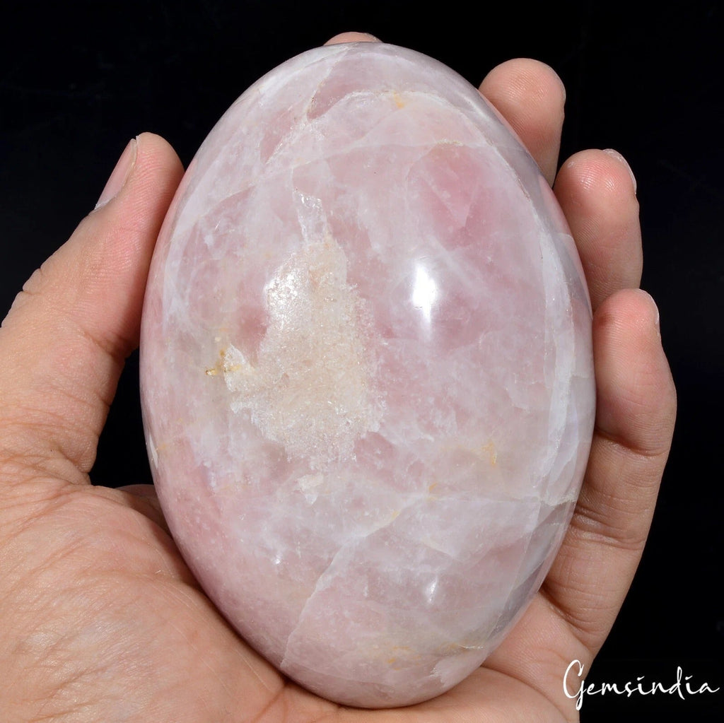 3700 Cts Natural Pink Rose Quartz Egg Shape Crystal Mineral Mineral Huge Cab Gem