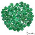 1000 Ct/64 Pcs Natural Brazilian Dark Green Emerald Oval Cut Gem Lot For Jewelry