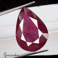 Certified 15.60 Ct Natural Red Ruby Pear Cut Faceted Loose Gems From Mozambique