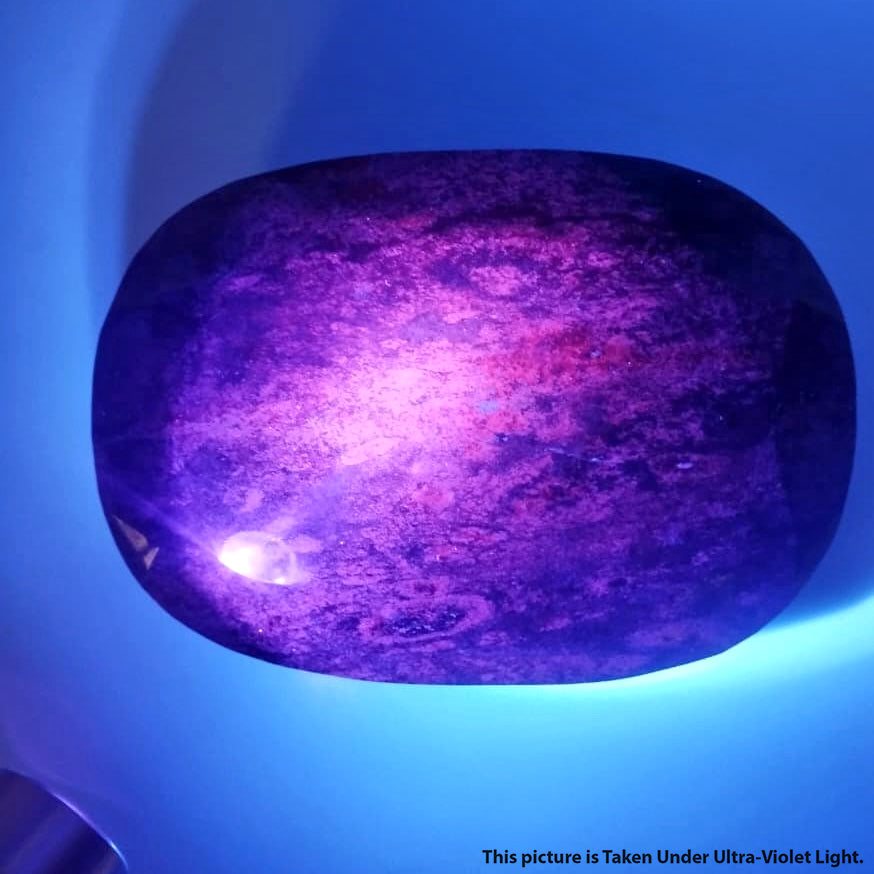 Rare 1.8 Kilo Large Natural Blue Kyanite with Ruby Faceted Oval Loose Gemstone G