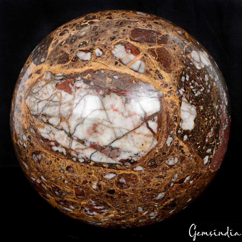 Jasper Sphere, Untreated, Brown — 8.5 Inch in diameter, 14.00 Kg (70000 Ct), Madagascar