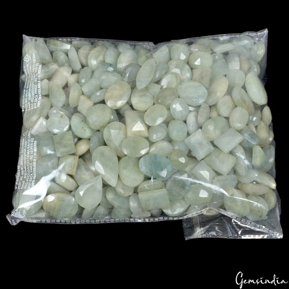 5000 Ct Natural Blue Green Beryl Aquamarine Mix Cut Loose Wholesale Gems~380 Pcs