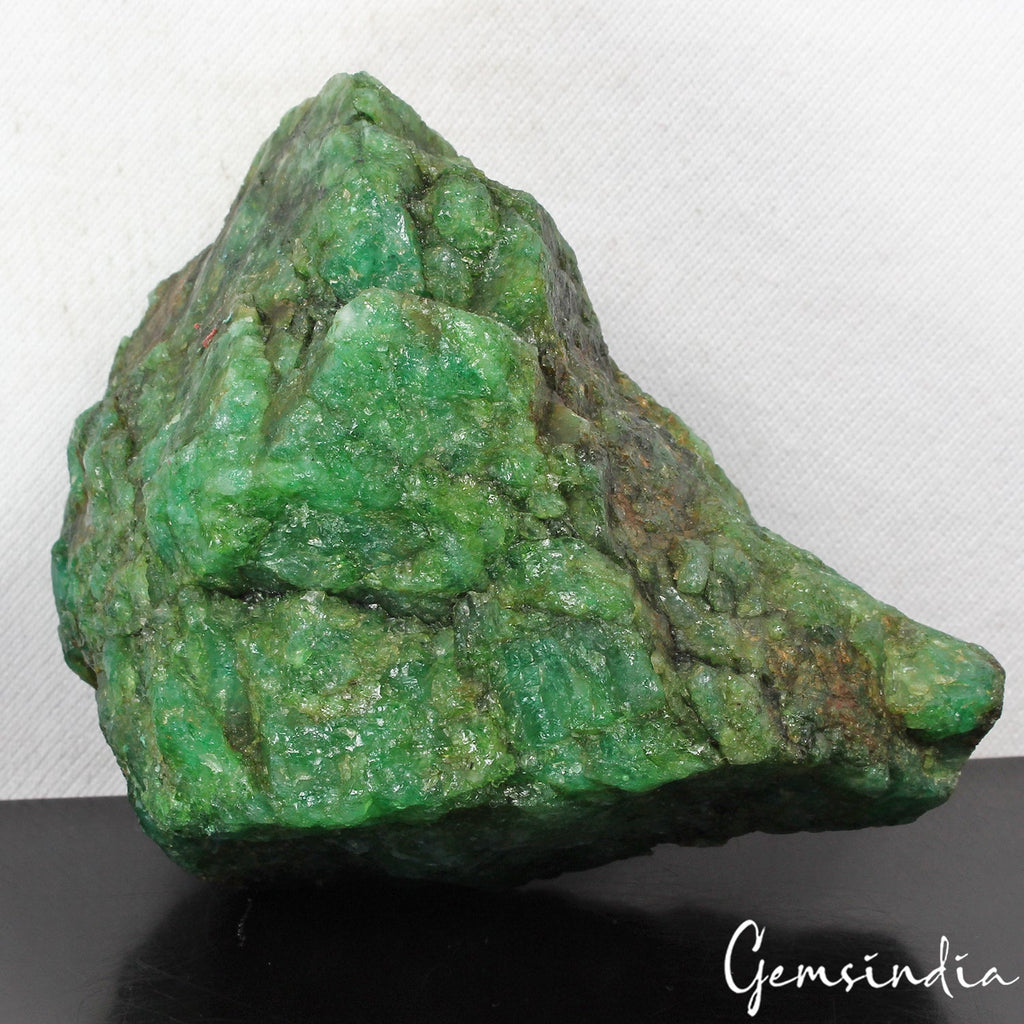 1760 Ct Natural Green Emerald Colombian Uncut Rough Huge Loose Gemstone Specimen