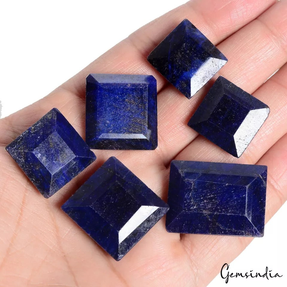 Faceted Natural Sapphire Certified Loose Gemstones Pendant Size 360 Ct/19-29mm