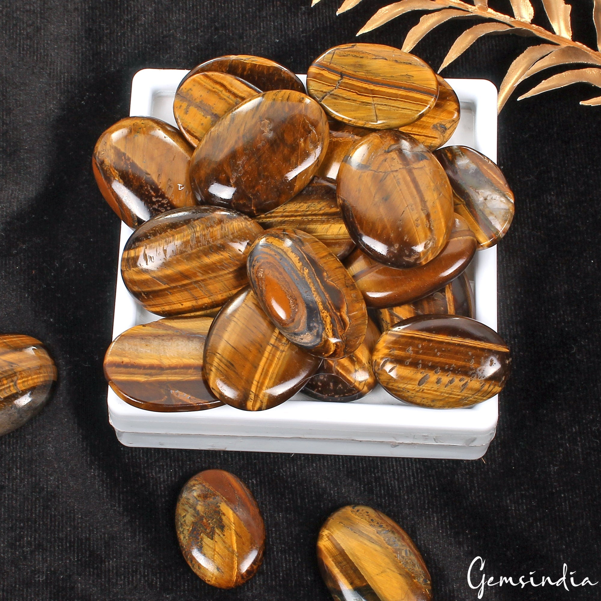 1000 Cts Mix Tiger Eye Cabochon Untreated Natural 21Pcs Wholesale Lot 29mm-36mm