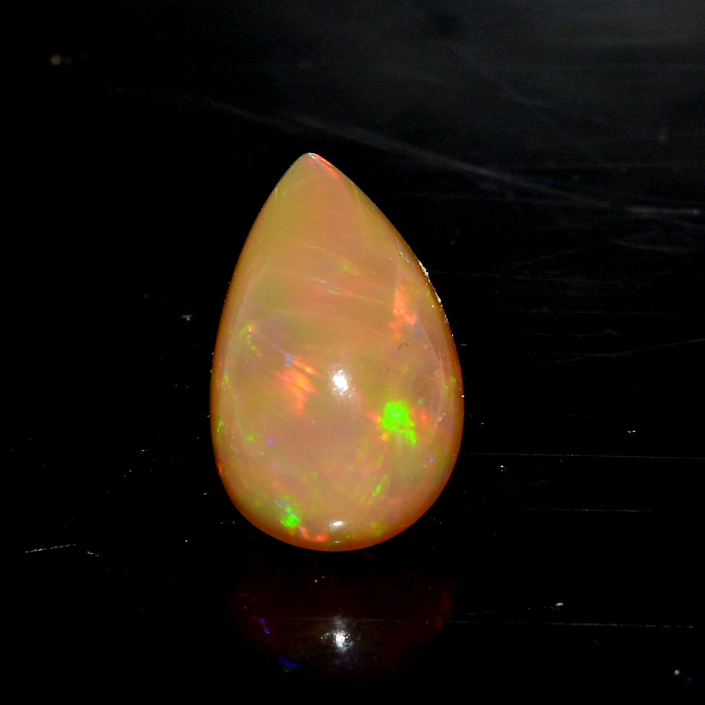 1.50 Ct Hardy STRONG! Natural Huge Orange &Rainbow Color Sparkling Opal Ethiopia