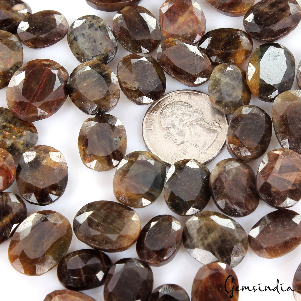 780 Ct/50 Pcs Natural Untreated Brown Sapphire Oval Cut Wholesale Loose Gem Lot