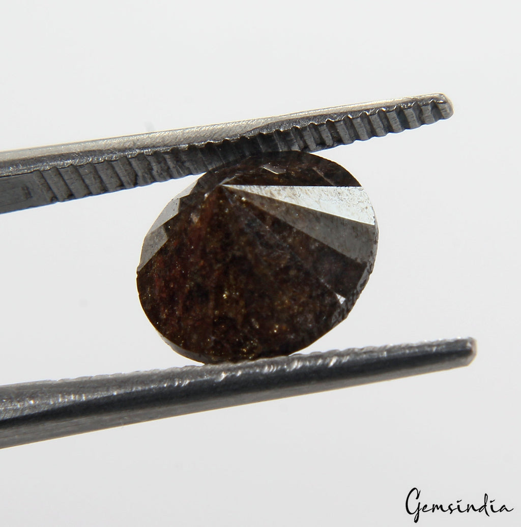 2.83 Ct Round Salt And Pepper Diamond, 100% Natural Loose Brilliant Cut Diamond