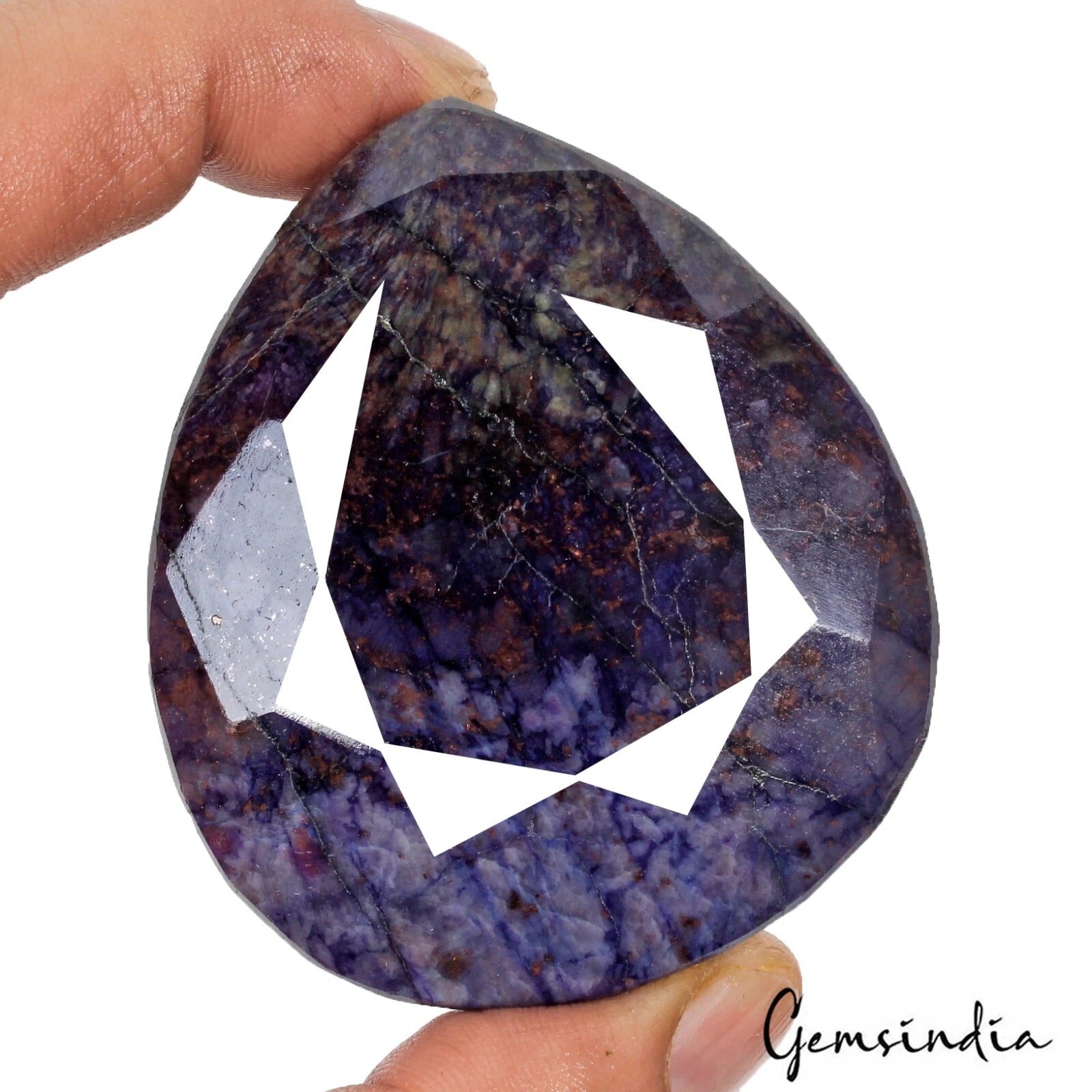 780 Ct Natural Blue Sapphire Pear Cut Faceted Earth Mined Huge Loose Gemstone