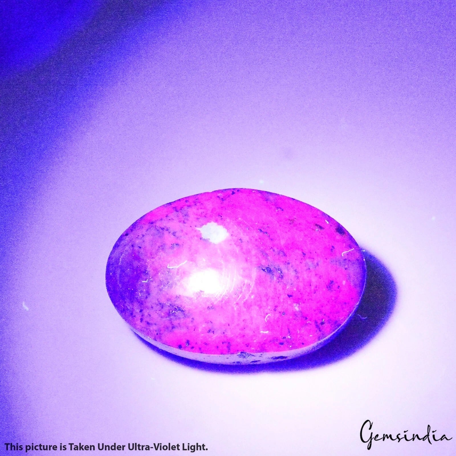 Natural Untreated Violet Gray Star Ruby Oval Cab Earth Mined Gemstone 81.40 Ct