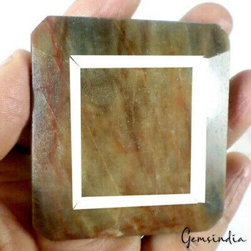 Sapphire Loose Gemstone, Untreated, Golden — 61 x 56 x 17mm, 935 Ct