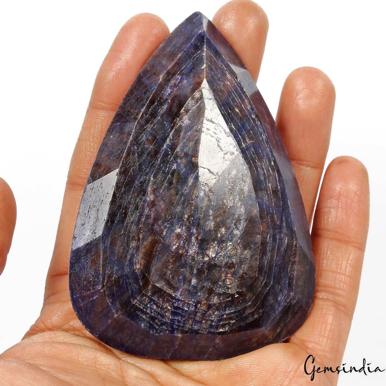 Certified 885 Cts Natural Blue Sapphire Pear Faceted Loose Huge Earth-mined Gem