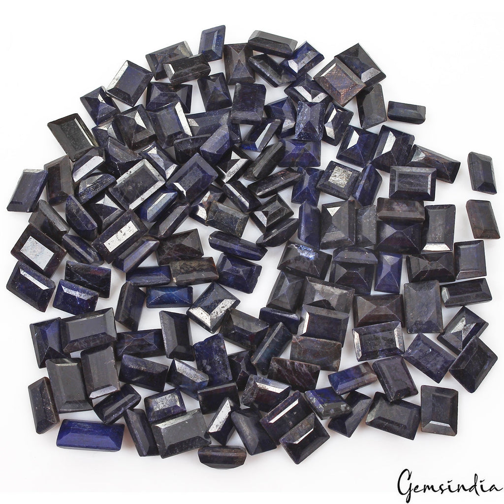1470 Cts/130 Pcs Natural Blue Sapphire Baguette Cut Loose Gems Lot For Jewelry