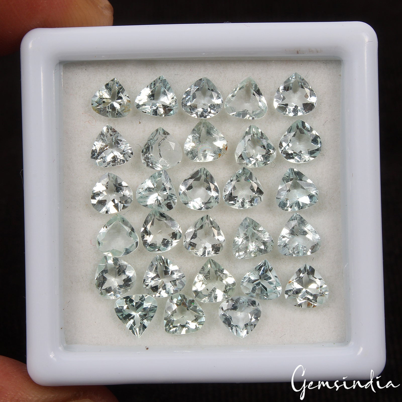 Wholesale Lot of 5mm Pear Faceted Natural Aquamarine Loose Calibrated Gemstones