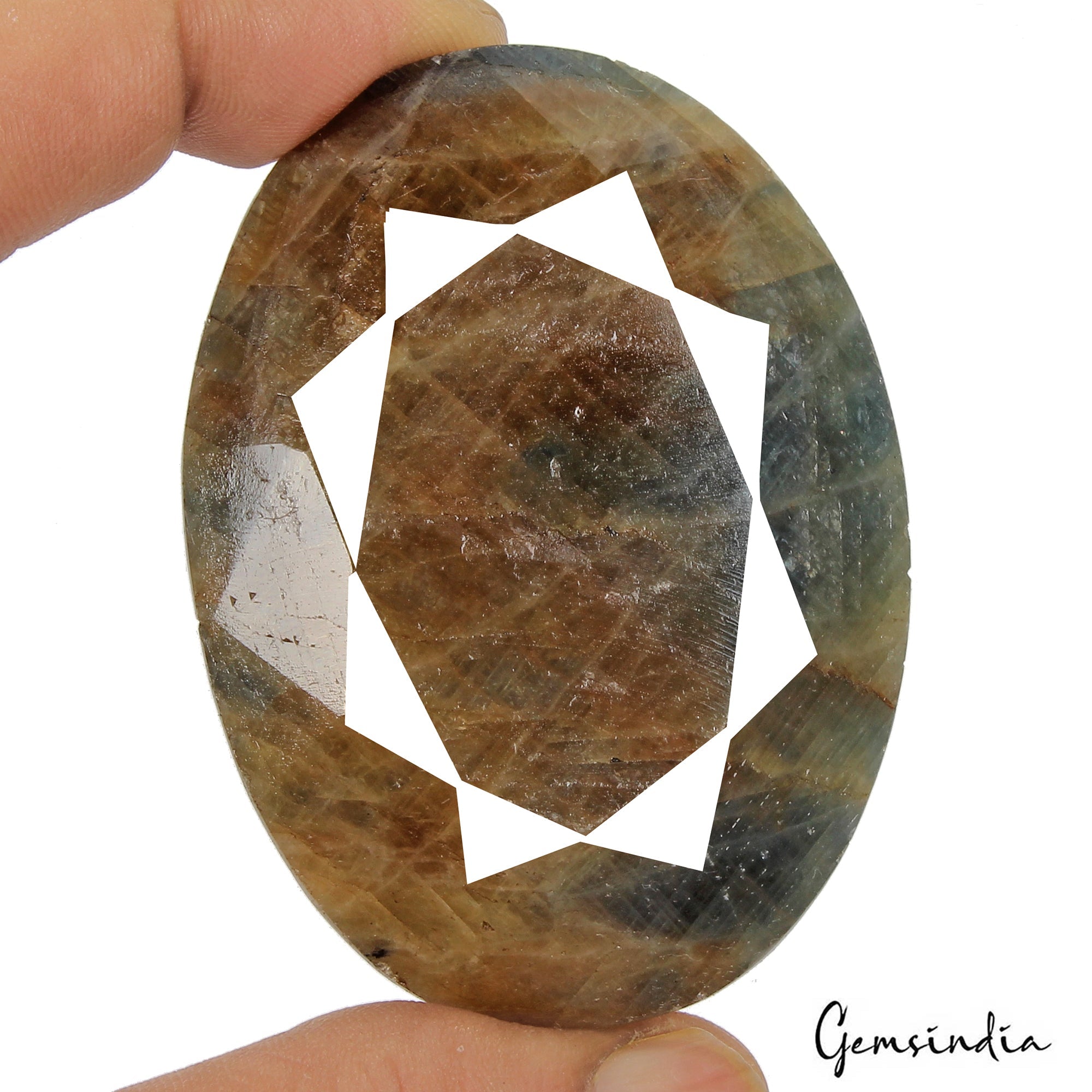Certified Huge 790 Cts Natural Untreated Brown Blue Sapphire Oval Cut Loose Gem