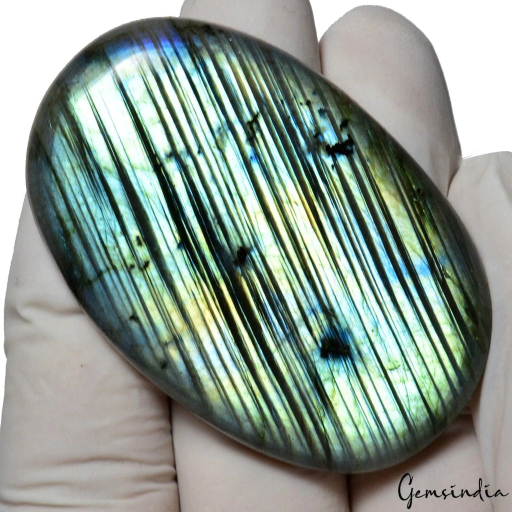 176.60Ct Natural Untreated Mult Color Labradorite Oval Cab Loose Gem For Pendant