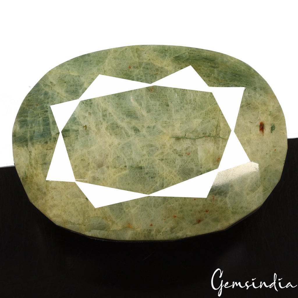 2220Ct Natural Untreated Brazilian Beryl Aquamarine Huge Oval Cut Loose Gemstone