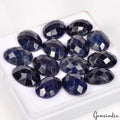 14 Pcs Natural Blue Sapphire Oval Checker Cut Loose Calibrated 15x11mm Gemstones