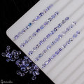 90 Pcs Natural Tanzanite 4x3mm Oval Cut Sparkling Violet Blue Loose Gemstone Lot