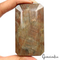 700 Ct Natural Untreated Golden Brown Sapphire Octagon Cut Certified Gemstone