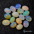 16 Pc Natural Ethiopian Opal 8-9mm Oval Untreated Multi Shine Certified Gemstone