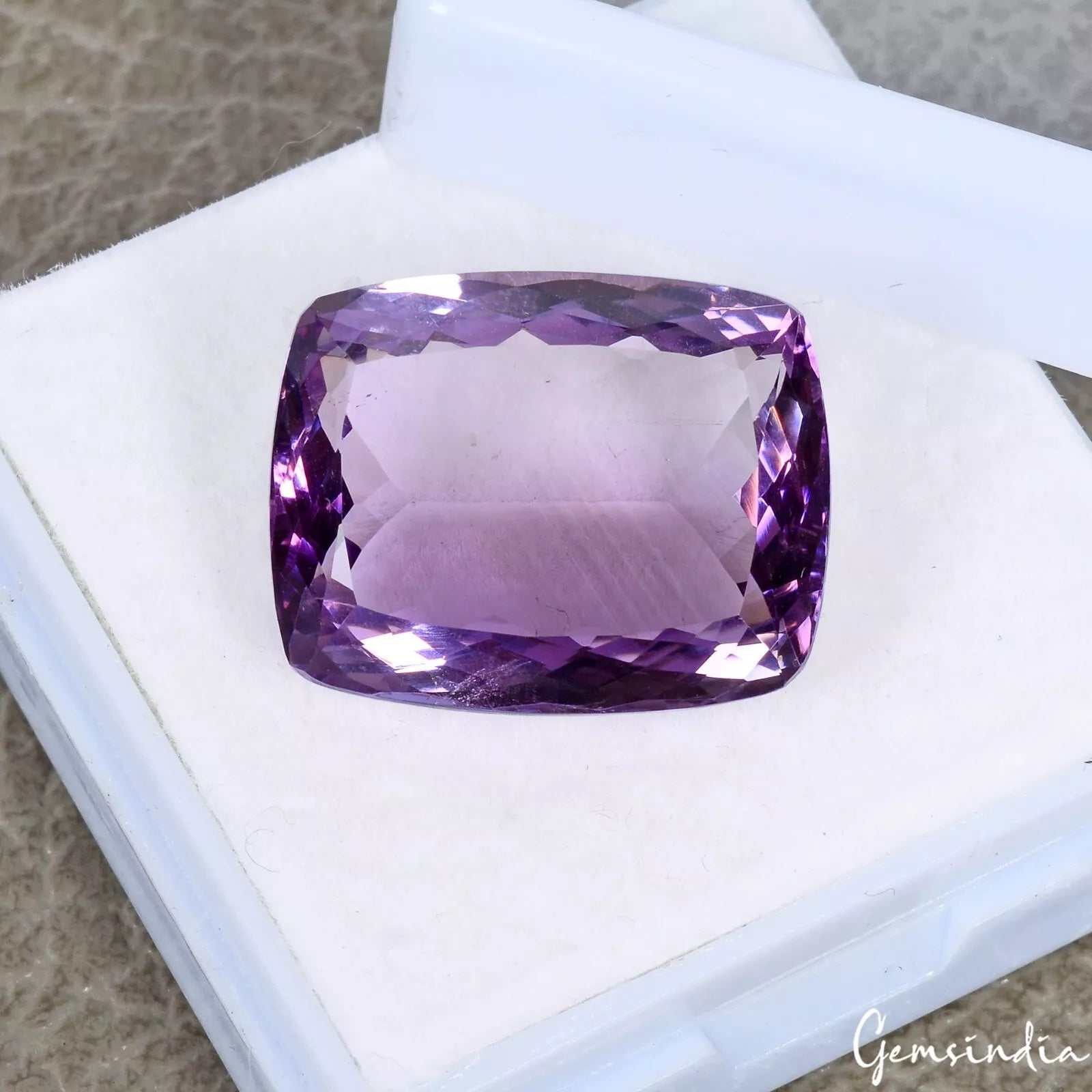 Amethyst Loose Gemstone, Untreated, Purple — 21x16x8 mm, 23.40 Ct, Brazil