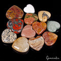 870 Cts/12 Pcs Natural Untreated Multi Color Heart Shape Mix Gems Wholesale Lot