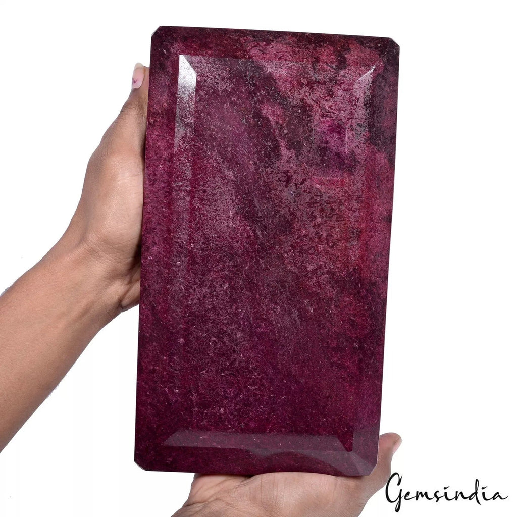 5.6 kilo Natural Red Ruby Museum Size Octagon Cut Huge Size Collective Gemstone