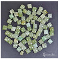 184.60 Cts/76 Pcs Natural Untreated Green Aventurine Square Cab Loose Gems Lot