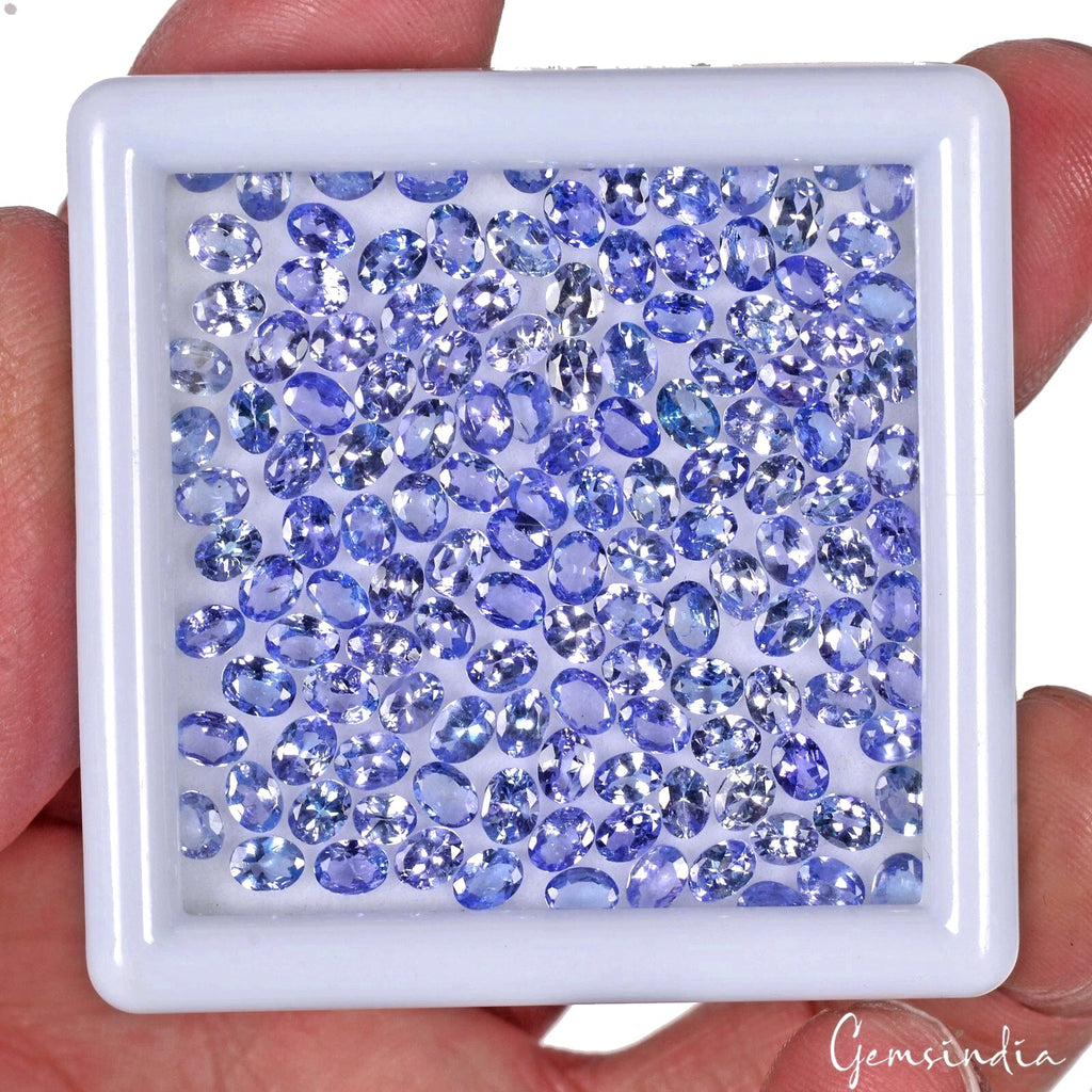 Oval 4x3mm Ravishing Color &Full Fire! Purple Blue Tanzanite 140 Pcs/21.30 Ct.