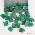 34 Pcs Natural Green Emerald From Brazil 10-15mm Loose Mix Cut Gemstones~500 Ct