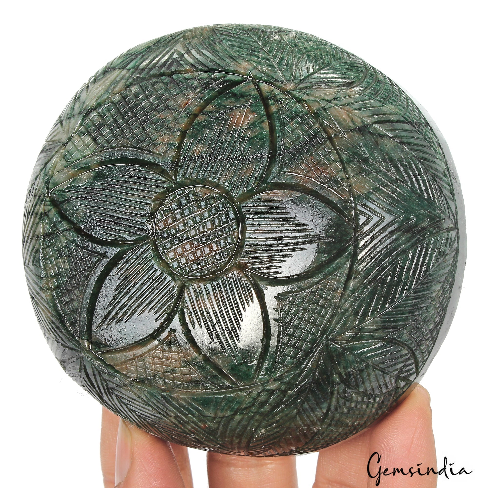 3040 Ct Natural Green Brazilian Emerald Uneven Round Carving Museum Size Gems