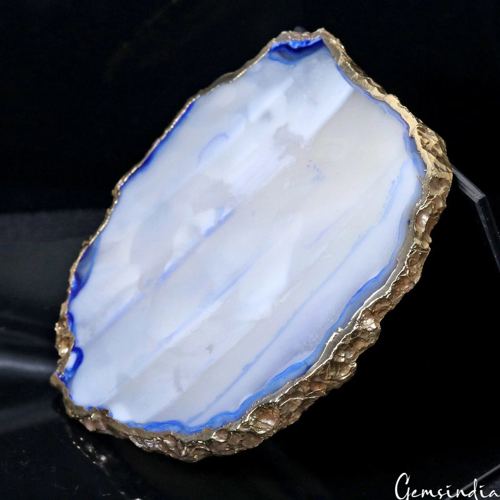 620 Cts Natural Druzy Onyx Huge Size Designer Cabochon Loose Gemstone 103mm/93mm