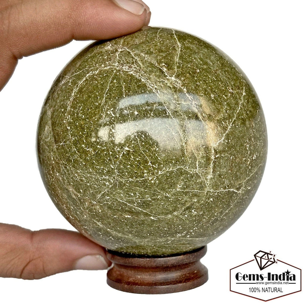 4250Ct Natural Zoisite Crystal Reiki Healing Mineral Gemstone Sphere/Decor~3.25"