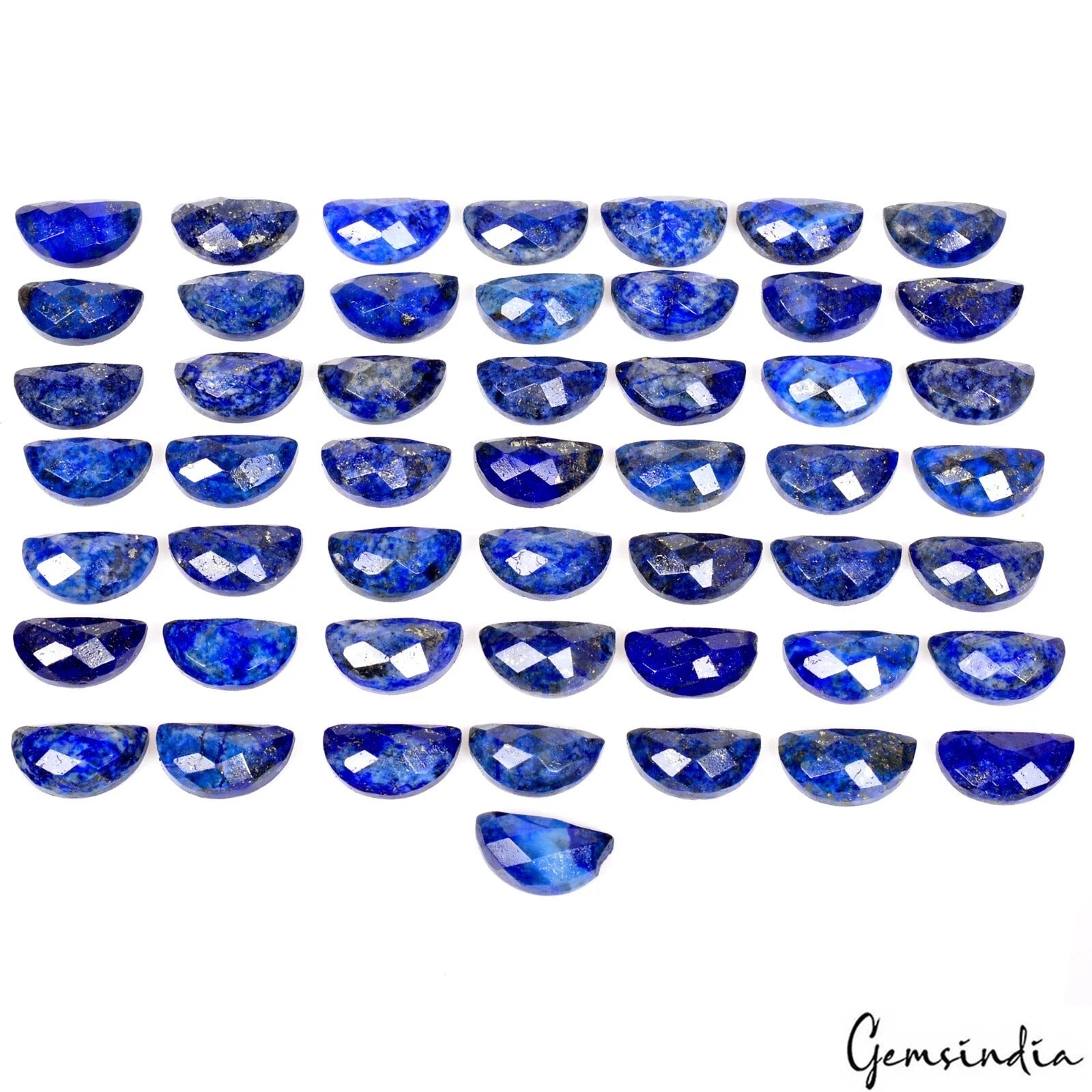 Lapis Lazuli Lot, Loose Gemstone, Blue — 50 Pieces, 15 x 8mm, 300.00 Ct