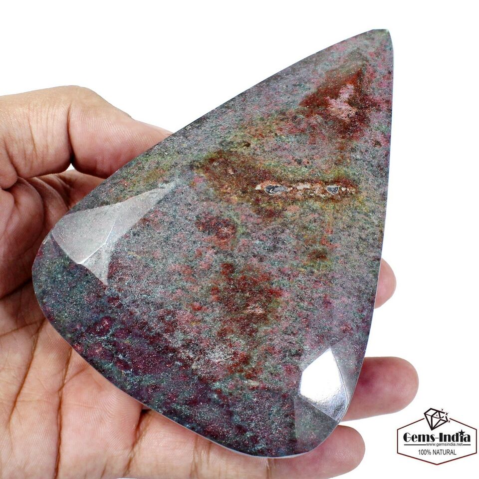 Ruby Kyanite Loose Gemstone, Pear Faceted, Untreated — 4.5X3.5X2.3 Inches, 5100 Ct (1.02 Kg), Madagascar