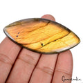125.00 Ct Natural Untreated Yellow Shine Labradorite Marquise Cab Certified Gems