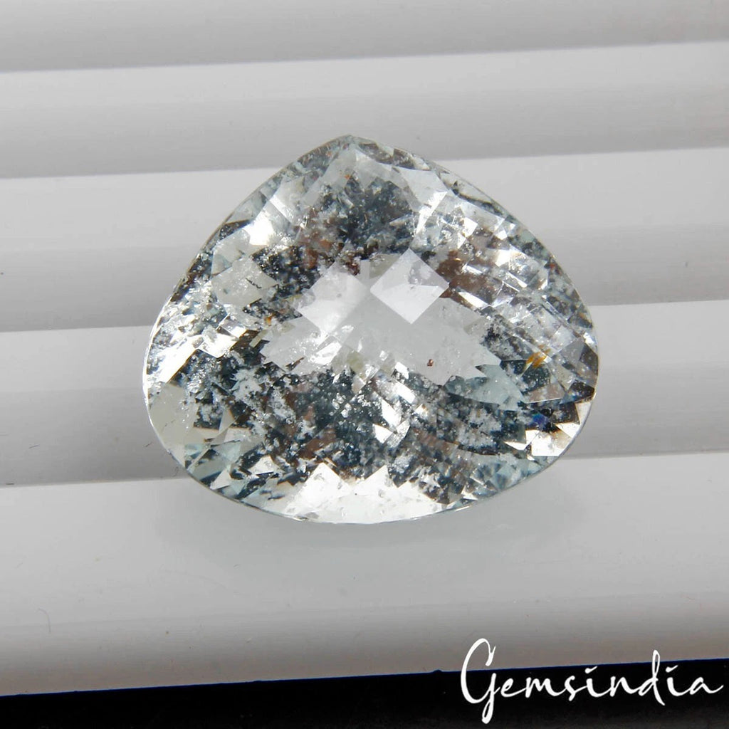 Aquamarine Loose Gemstone, Untreated — 17x19x12mm, 18.80 Ct, Brazil