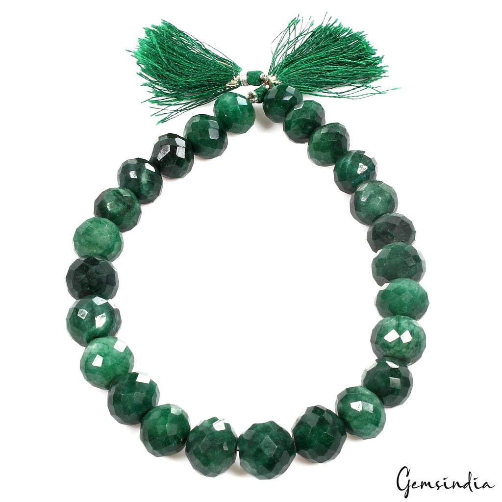 13.5" Long Strand 100% Natural Green Emerald Round Cut 13-17mm Beads~650ct/ 25Pc