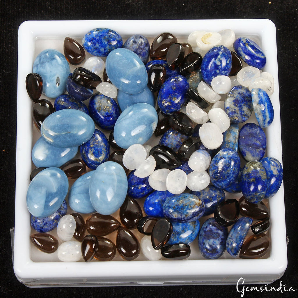 78 Pcs Estate Genuine Semi Precious Loose Mix Cut Multi Gemstones Lot Collection