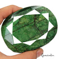2440 Carat Natural Huge Green Emerald Earth-Mined Museum Size Oval Cut Gemstone