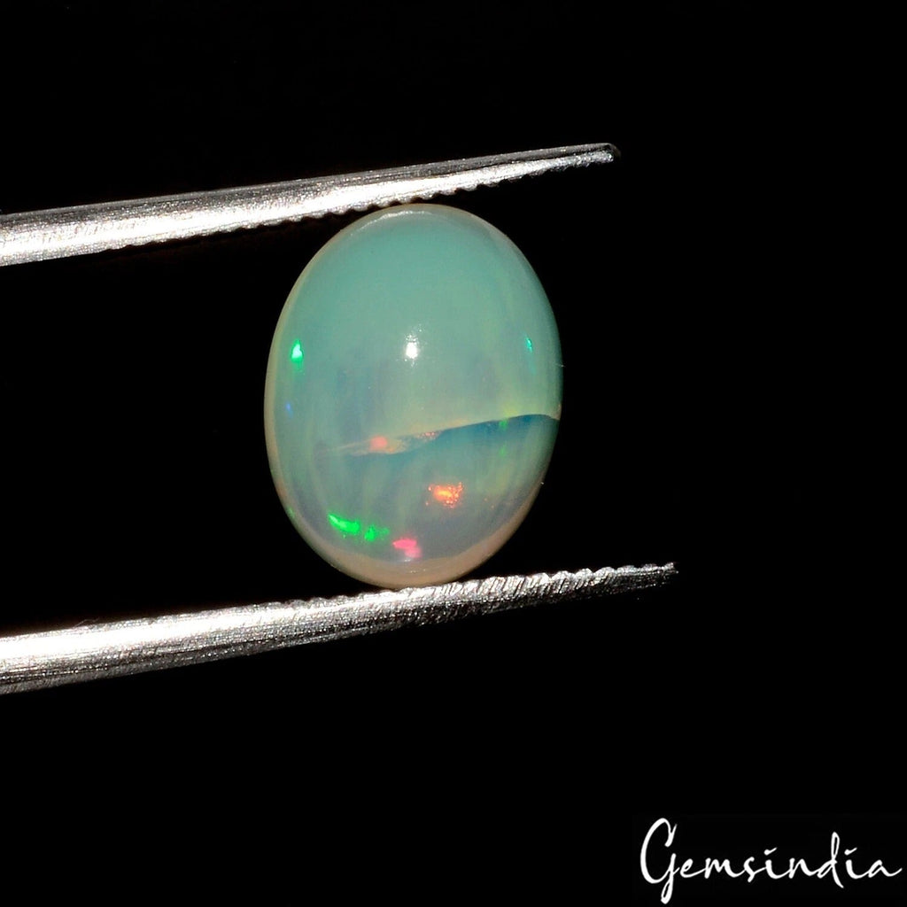 2.10 Cts. Natural Welo Fire Ethiopian Opal Oval Cab Loose Certified Gemstones