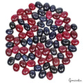 Natural Oval Cabochon Ruby & Sapphire Loose Gemstones Lot 400 Ct 9-12mm 80 Pcs