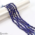 5 Strand/13" each ~ Natural Blue Lapis Lazuli Oval Shape 10mm-12mm Drilled Beads