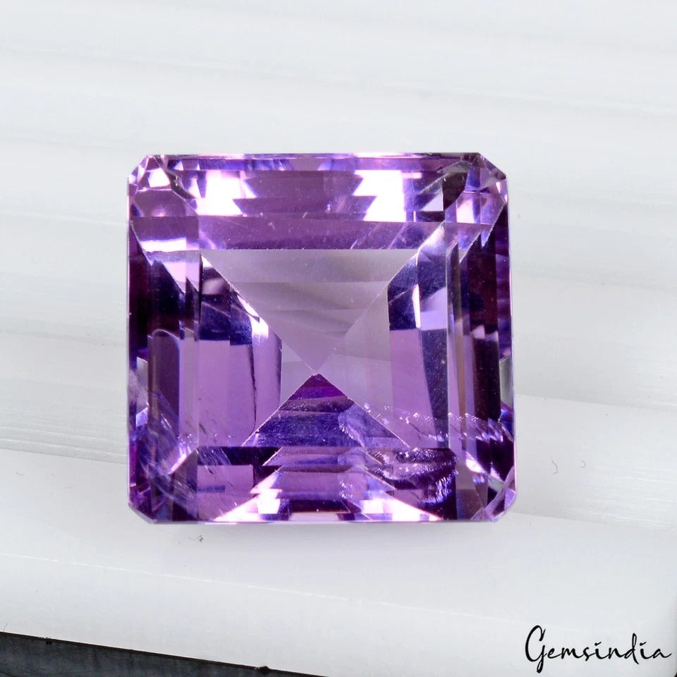 31.00 Cts Natural Untreated Purple Amethyst Octagon Cut Loose Gemstone for Ring