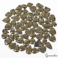 1860 Cts/61 Pcs Natural Apache Gold Pyrite Pear Cab Loose Wholesale Loose Gems