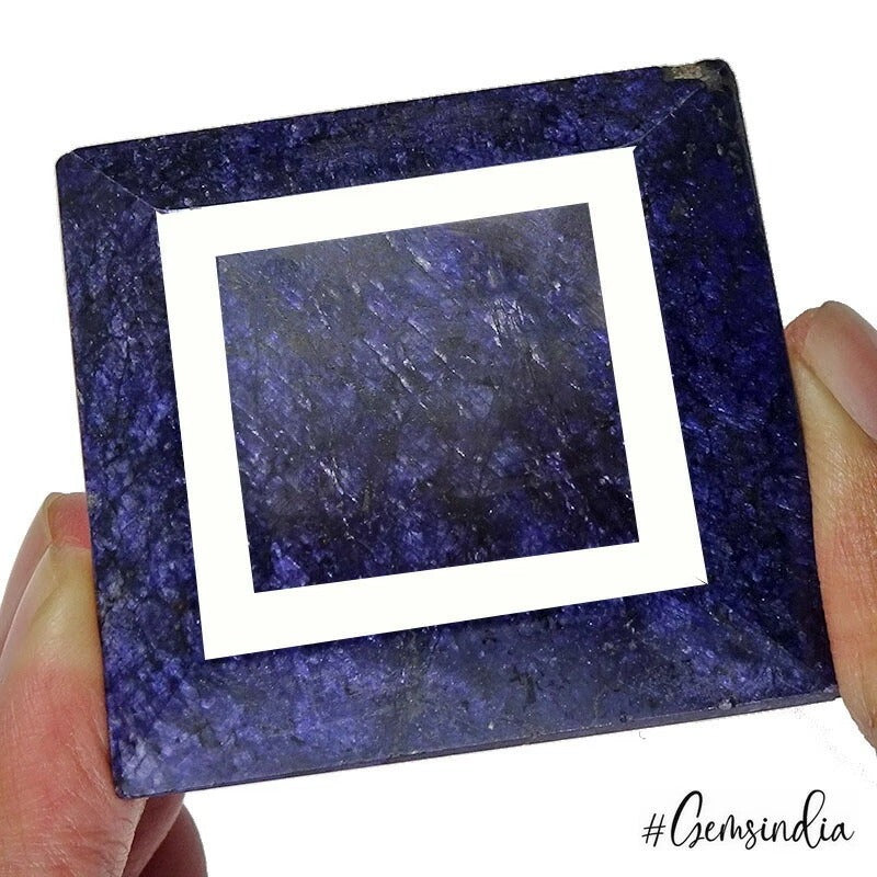 Big Size Natural Blue Sapphire Rectangular Cut 700 Ct Certified Loose Gemstone
