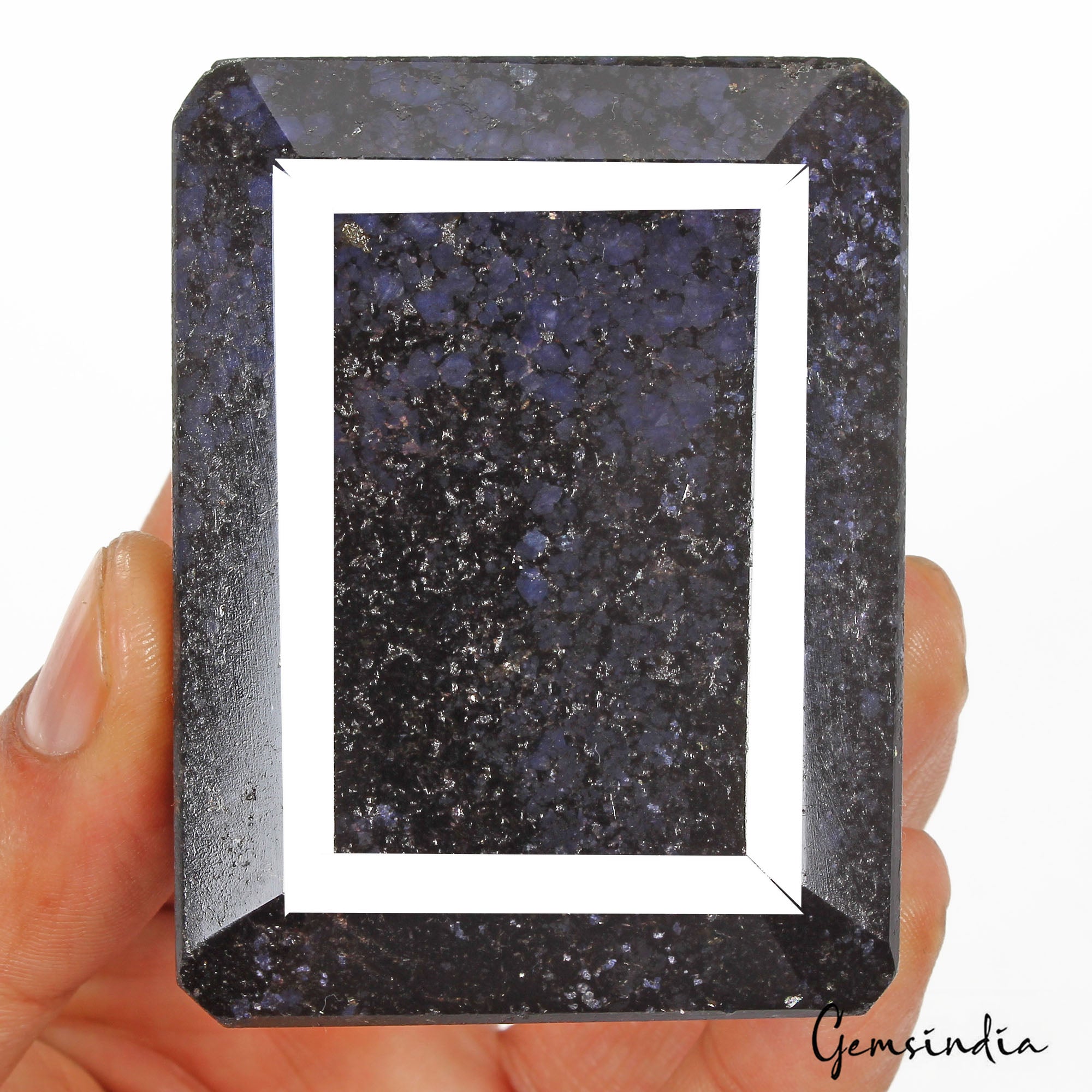 Huge 1620 Ct Natural African Dark Blue Sapphire Octagon Cut Earthmined Loose Gem