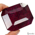 1550Ct Natural Red Ruby Huge Madagascar Earth Mined Octagon Cut Gemstone 68*55mm