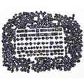 5000 Ct/436 Pcs Natural Blue Sapphire Mix Cut 10-21mm Ring Size Loose Gemstones